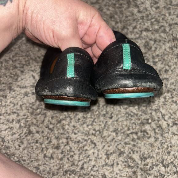 Tieks By Gavrieli Womens Matte Black Leather Foldable Ballet Flats Shoes SZ 8 - Picture 4 of 6